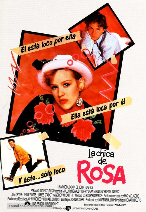 Pretty in Pink - Spanish Movie Poster