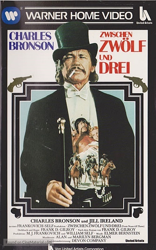 From Noon Till Three - German VHS movie cover