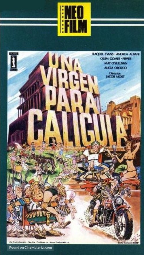 Una virgen para Cal&iacute;gula - Italian VHS movie cover