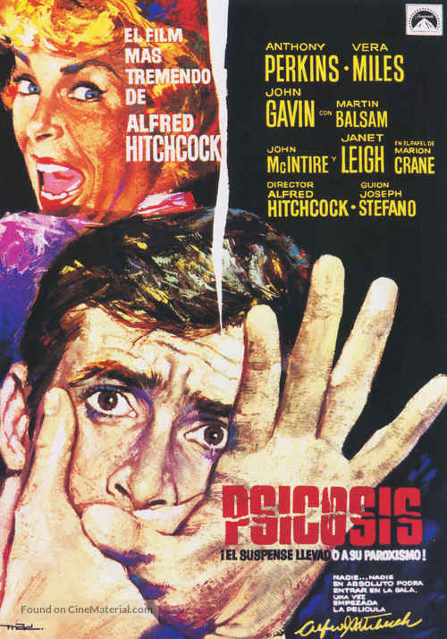 Psycho - Spanish Movie Poster