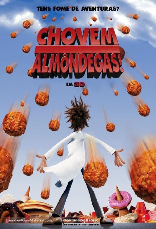Cloudy with a Chance of Meatballs - Portuguese Movie Poster