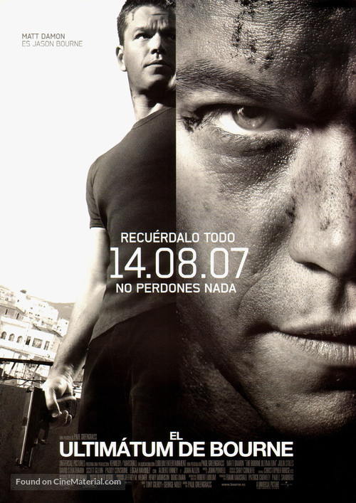 The Bourne Ultimatum - Spanish Movie Poster