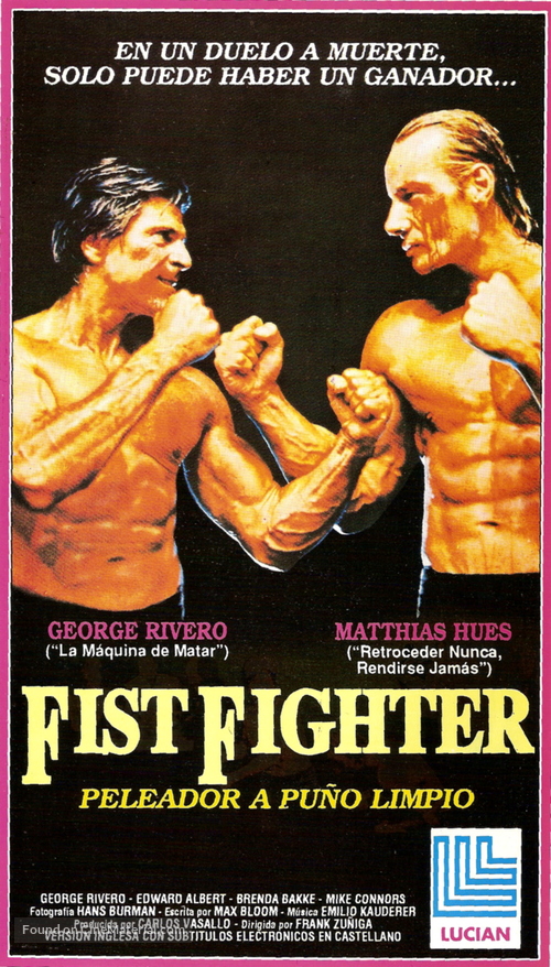 Fist Fighter - Argentinian Movie Cover