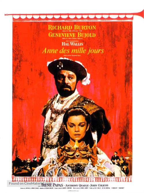 Anne of the Thousand Days - French Movie Poster