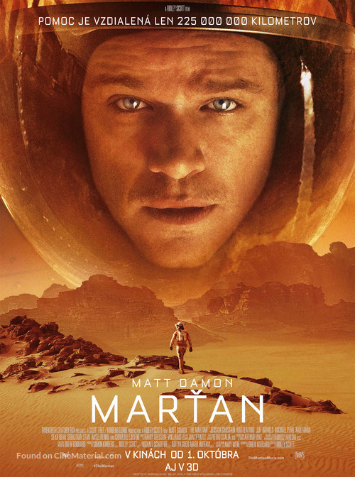 The Martian - Slovak Movie Poster