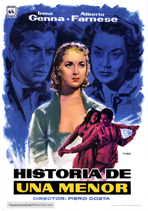 Storia di una minorenne - Spanish Movie Poster