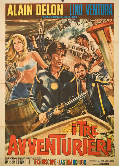 Les aventuriers - Italian Movie Poster