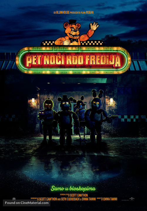 Five Nights at Freddy&#039;s - Serbian Movie Poster