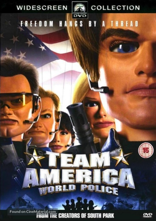 Team America: World Police - British DVD movie cover