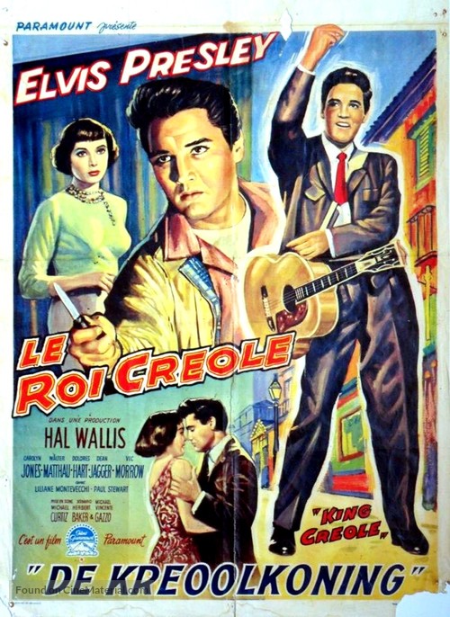 King Creole - Belgian Movie Poster