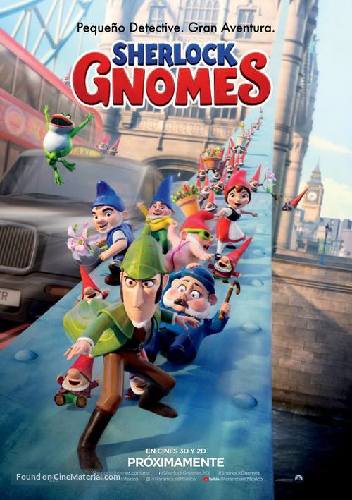 Sherlock Gnomes - Mexican Movie Poster