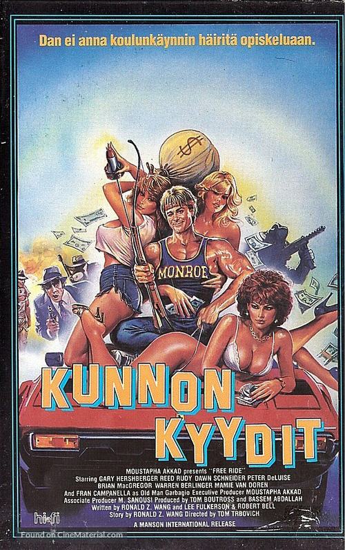 Free Ride - Finnish VHS movie cover