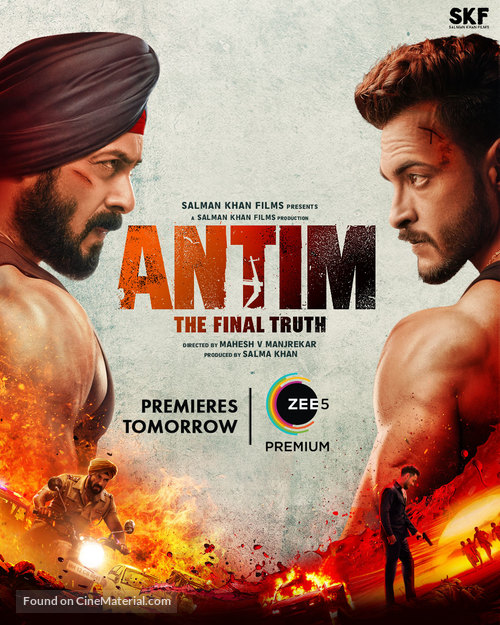 Antim: The Final Truth - Indian Movie Poster