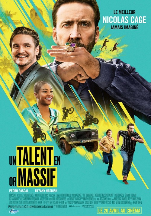 The Unbearable Weight of Massive Talent - Belgian Movie Poster