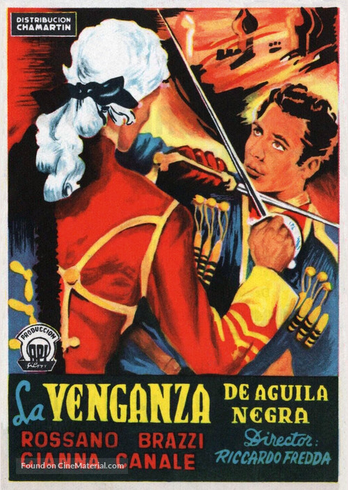 La vendetta di Aquila Nera - Spanish Movie Poster