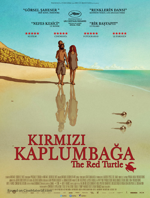 La tortue rouge - Turkish Movie Poster