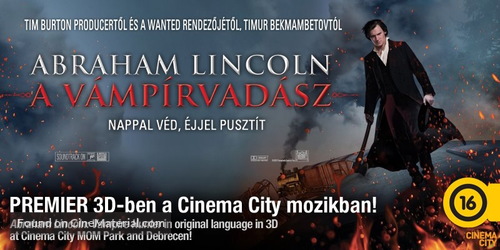 Abraham Lincoln: Vampire Hunter - Hungarian Movie Poster