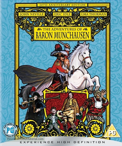 The Adventures of Baron Munchausen - British Blu-Ray movie cover