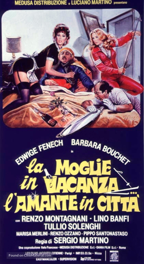 La moglie in vacanza... l&#039;amante in citt&agrave; - Italian Theatrical movie poster