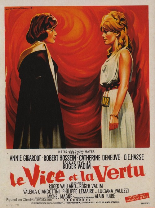Le vice et la vertu - French Movie Poster