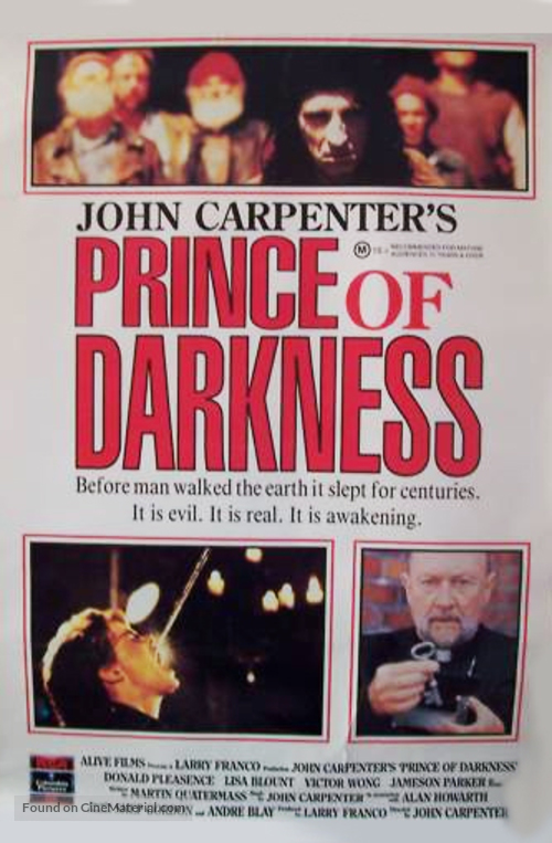 Prince of Darkness - Australian Movie Poster