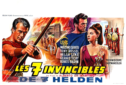 Invincibili sette, Gli - Belgian Movie Poster