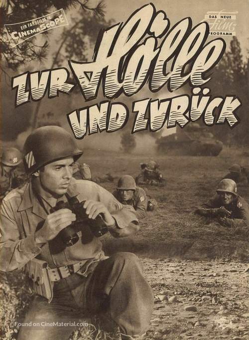 To Hell and Back - German poster