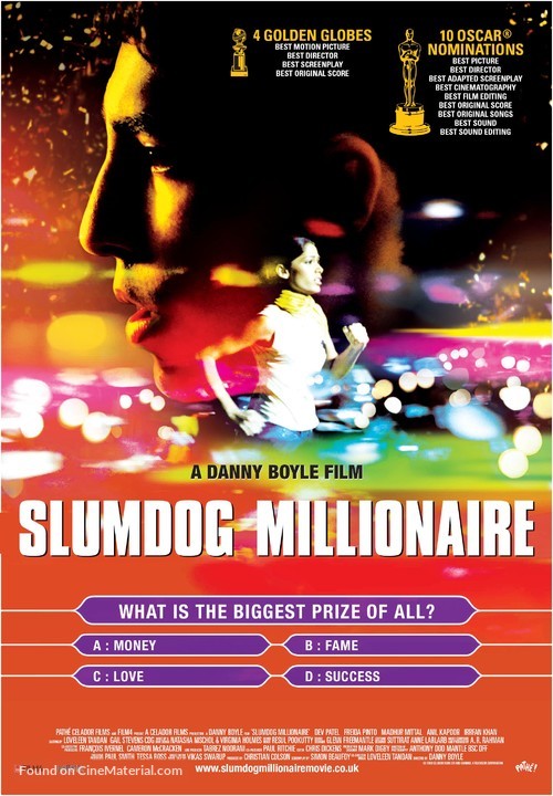 Slumdog Millionaire - British Movie Poster