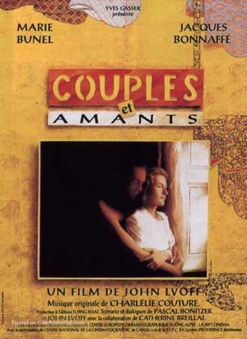 Couples et amants - French Movie Poster