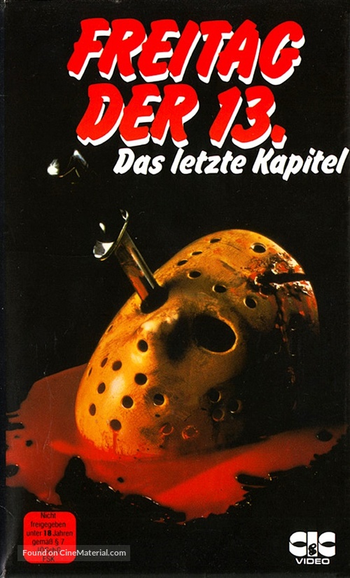 Friday the 13th: The Final Chapter - German VHS movie cover