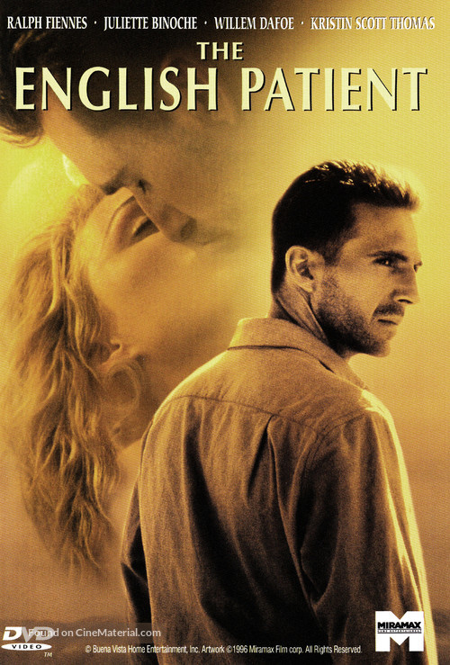 The English Patient - DVD movie cover