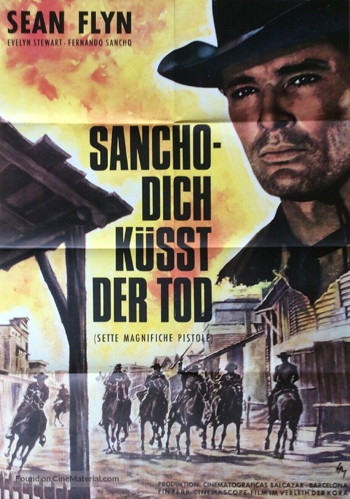 7 magnifiche pistole - German Movie Poster