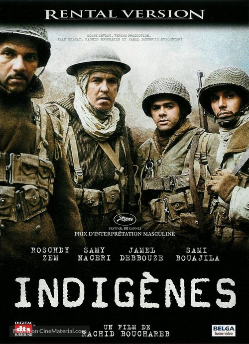 Indigenes - Belgian DVD movie cover