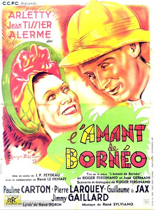 Amant de Born&egrave;o, L&#039; - French Movie Poster