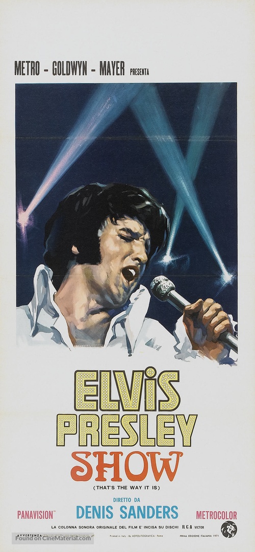 Elvis: That&#039;s the Way It Is - Italian Movie Poster