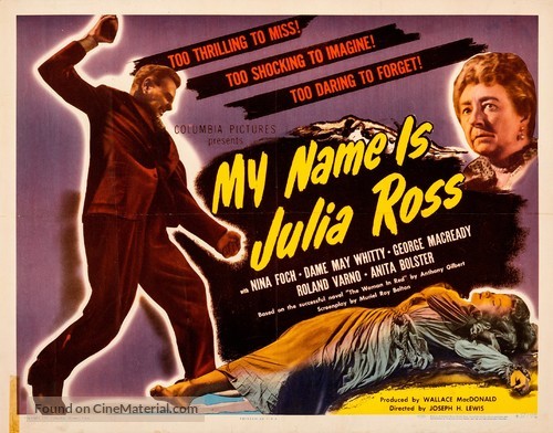 My Name Is Julia Ross - Movie Poster