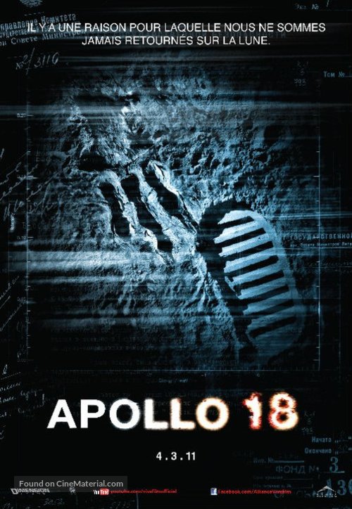 Apollo 18 - Canadian Movie Poster