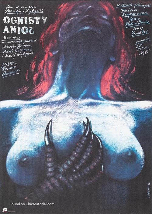 Ognisty aniol - Polish Movie Poster