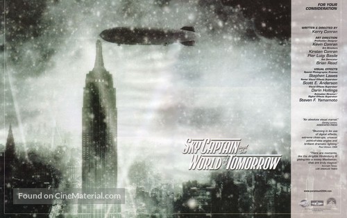 Sky Captain And The World Of Tomorrow - For your consideration movie poster