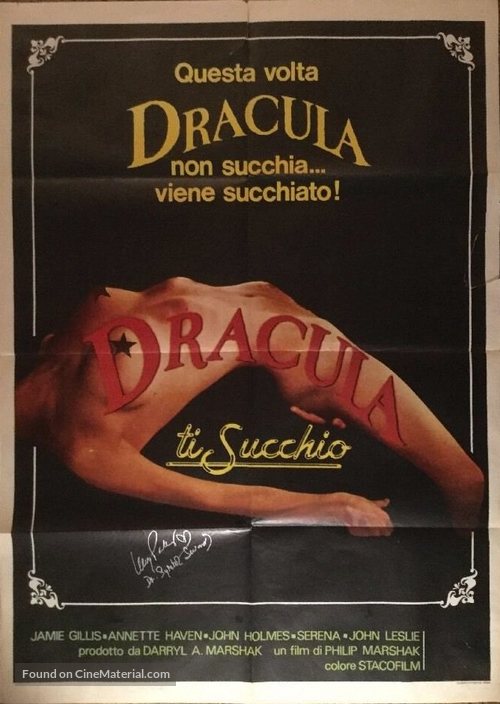 Dracula Sucks - Italian Movie Poster