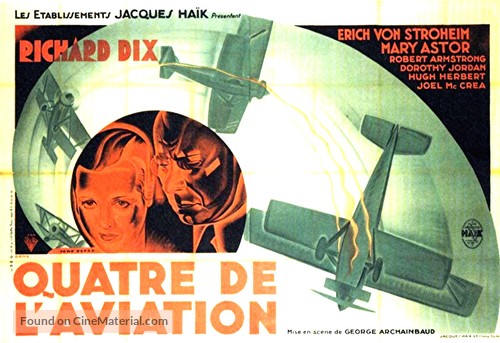The Lost Squadron - French Movie Poster