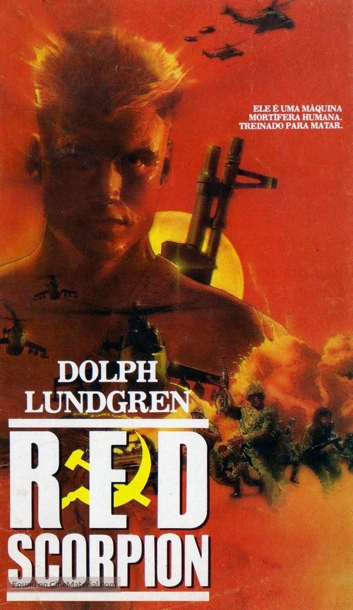 Red Scorpion - Spanish VHS movie cover