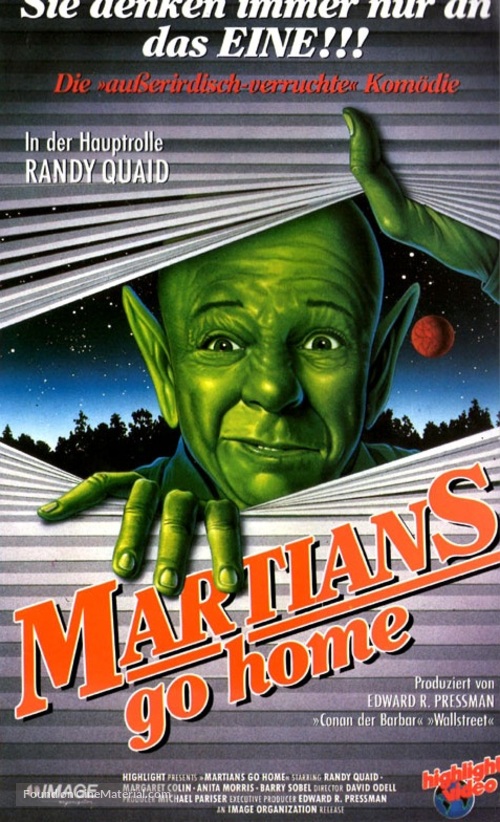 Martians Go Home - German Movie Cover