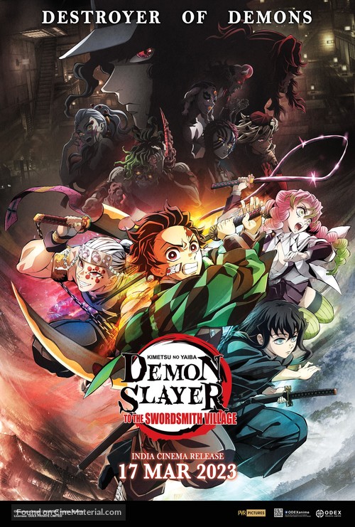 Demon Slayer: Kimetsu no Yaiba- To the Swordsmith Village - Indian Movie Poster