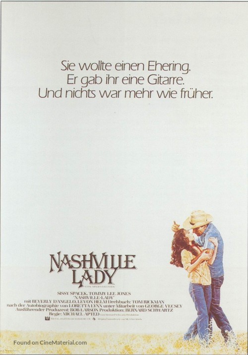 Coal Miner&#039;s Daughter - German Movie Poster