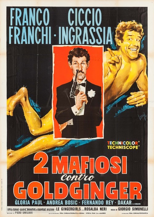 Due mafiosi contro Goldginger - Italian Movie Poster