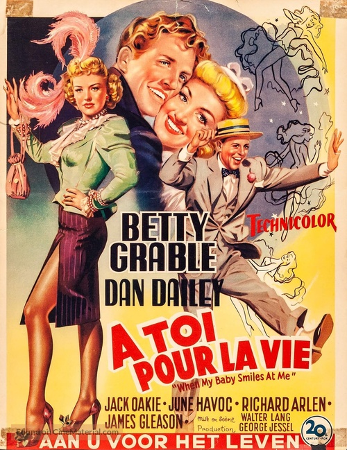 When My Baby Smiles at Me - Belgian Movie Poster