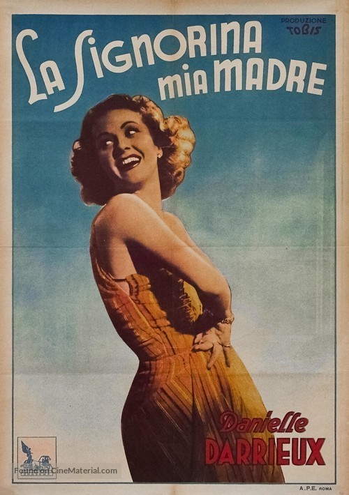 Mademoiselle ma m&egrave;re - Italian Movie Poster