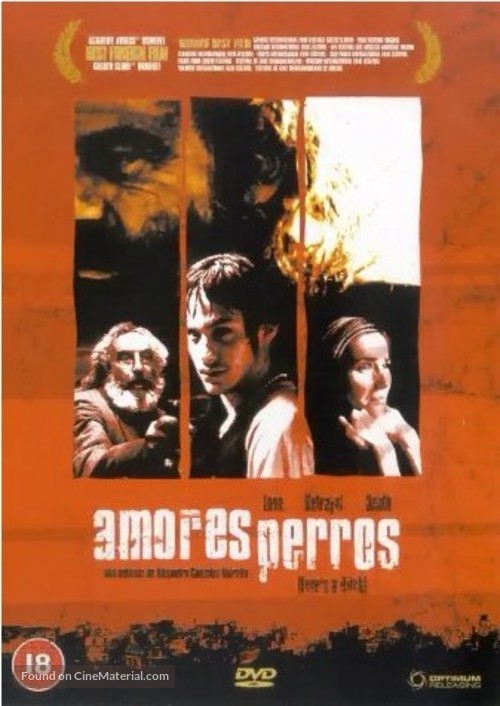 Amores Perros - British DVD movie cover