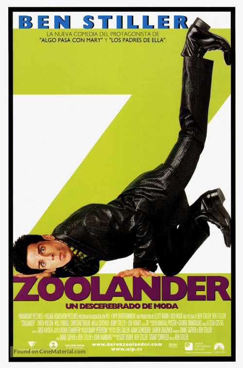 Zoolander - Spanish Movie Poster